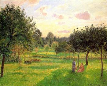 卡米耶 畢沙羅 Two Women in a Meadow 卡米耶 畢沙羅 Two Women in a Meadow